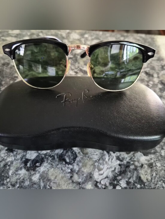 Ray-Ban Other - Ray-Ban Clubmaster Sunglasses - Black & Gold with Green Lenses